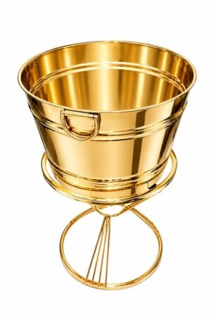 STW1008 Gold Finish Stainless Steel Dustbin