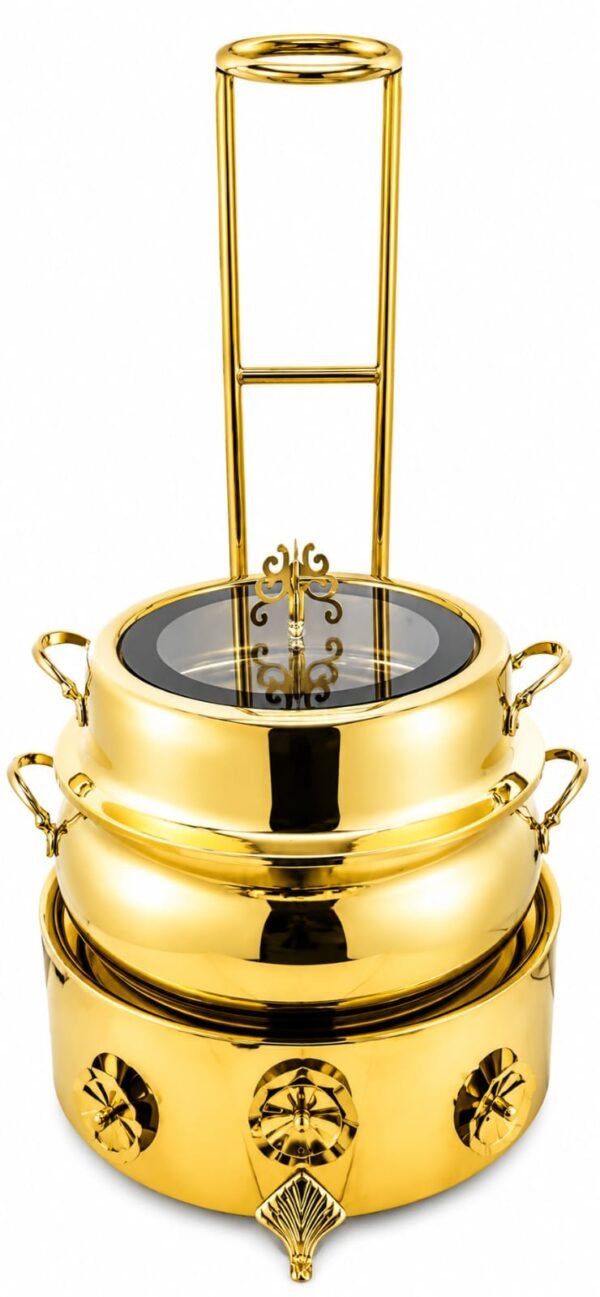 STW1012 Stainless Steel Gol Chula Handi Gold Finish