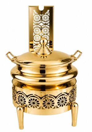 STW1030 Stainless Steel Round Chowkhi Finish Gold