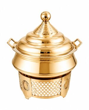 STW1035 Stainless Steel Round Chowkhi Finish Gold