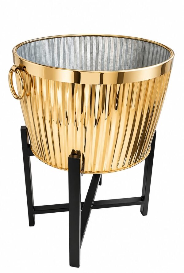Stainless Steel Dustbin Finish Gold