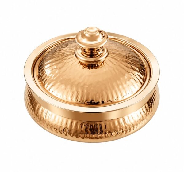STW1037 Stainless Steel Chawal Hotpot Finish Rose Gold