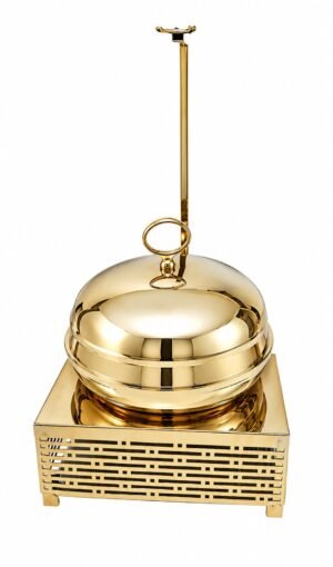 STW1038 Stainless Steel Matka Chowkhi Finish Gold
