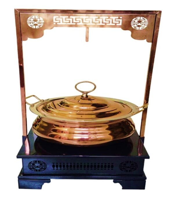 STW1041 Stainless Steel Black Chowkhi Rose Gold Finish