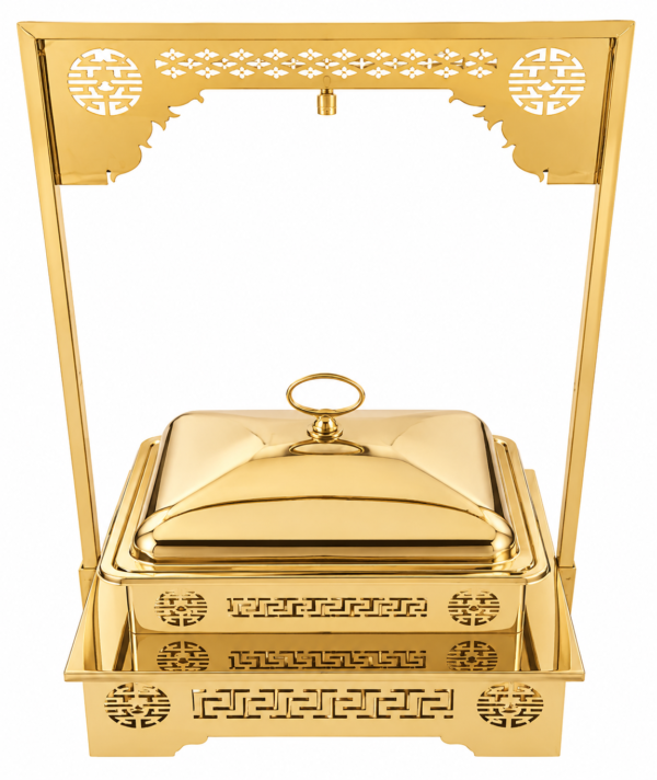 STW1044 Stainless Steel 14x14 GST Chafing Dish Gold Finish