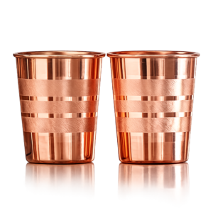 STW3022 Pure Copper Water Glass Set of 2 for Drinking Water