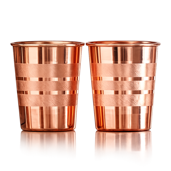 STW3022 Pure Copper Water Glass Set of 2 for Drinking Water
