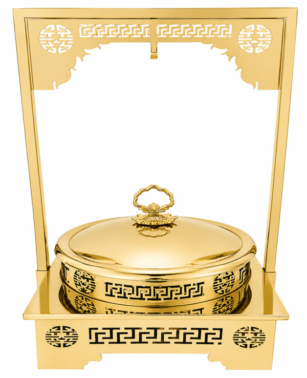 STW1055 Stainless Steel Round GST Chafing Dish Finish Gold