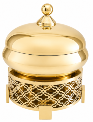 Stainless Steel Matka Chafing Dish Finish Gold