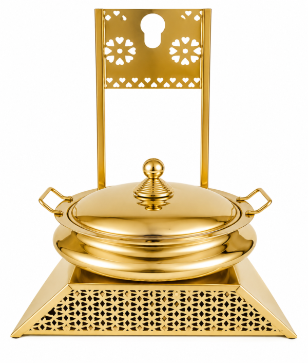 Stainless Steel Taar Stand Chafing Dish Finish Gold