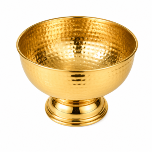 Stainless Steel Hammered Bowl Finish Gold