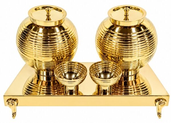 Stainless Steel Pani Puri Matka Finish Gold