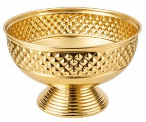 Stainless Steel Diamond Bowl Finish Gold