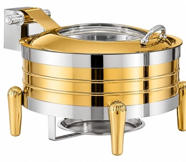 Stainless Steel Hydrolik Chafing Dish finish Gold