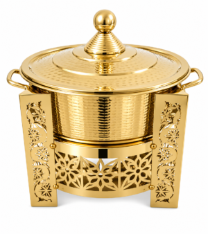 Stailess Steel Donga Set Chafing Dish Finish Gold