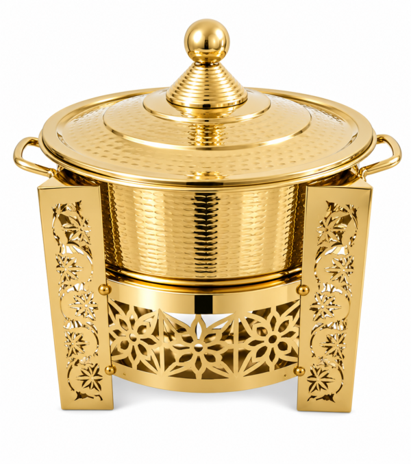 Stailess Steel Donga Set Chafing Dish Finish Gold