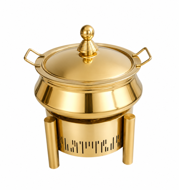 STW1087 Stainless Steel 121 Gola Handi Chafing Dish Finish Gold