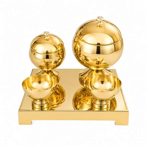 STW1099 Stainless Steel New Pani Puri Matka Finish Gold