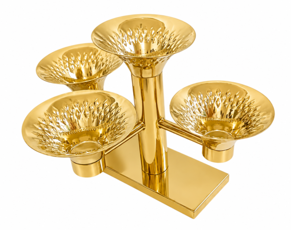 Stainless Steel Baja Salad Stand Finish Gold
