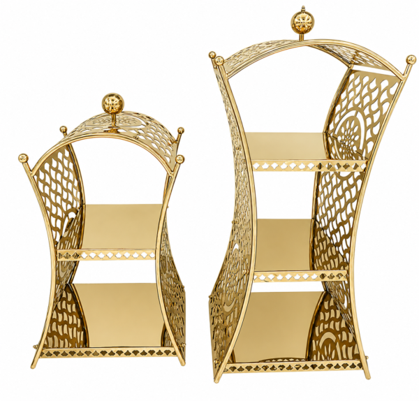 Stainless Steel Pinjra Finish Gold