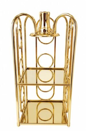 Stainless Steel Pinjra Finish Gold