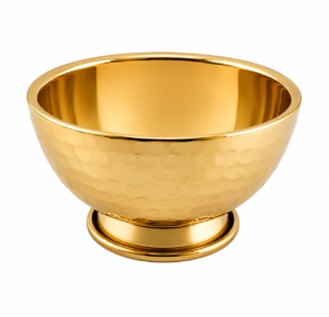 Stainless Steel Double Mathar Bowl Finish Gold