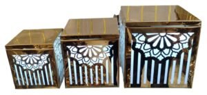 Stainless Steel Riser Set of 3 Finish S.S.
