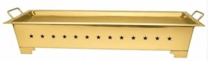 Stainless Steel Kawab Bhatti Finish Gold