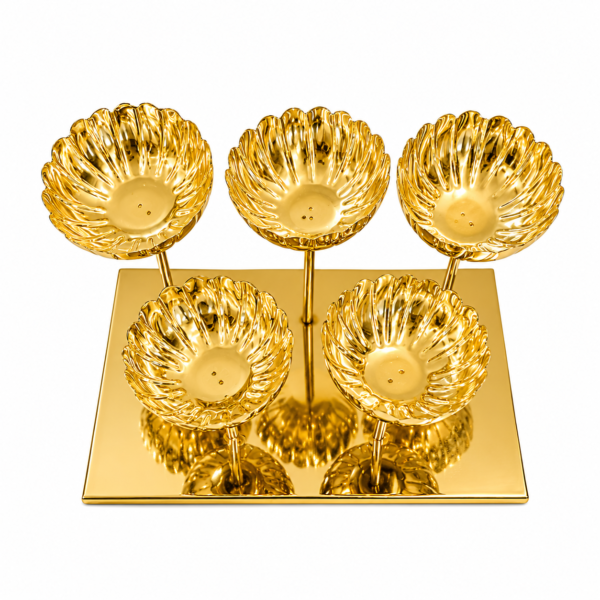 STW1134 Stainless Steel Salad Stand Finish Gold