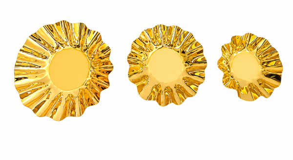 STW1137 Stainless Steel Sheet Platter Round Finish Gold