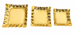 Stainless Steel Sheet Platter Square Finish Gold