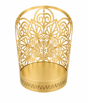 Stainless Steel Laser Cutting Plate Stand Gold Finish