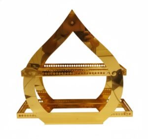 Stainless Steel Anguthi Stand Finish Gold