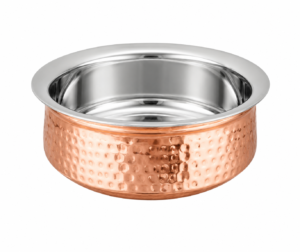 Stainless Steel + Copper Handi 2no