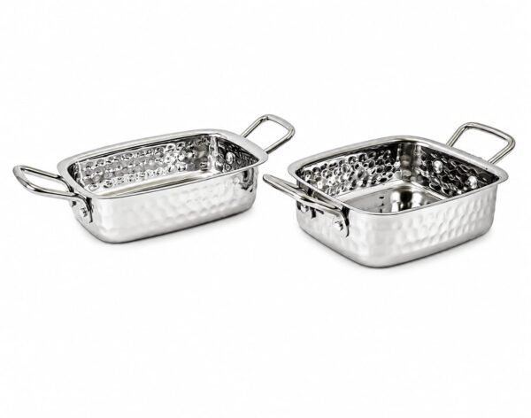 STW2027 Stainless Steel Square Souce Pan Finish S.S.