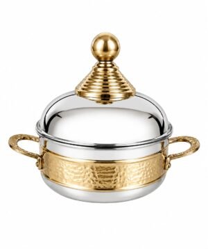 Stainless Steel Hotpot Finish S.S. And Gold