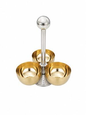 Stainless  Steel Pickle Set Finish S.S. And Gold