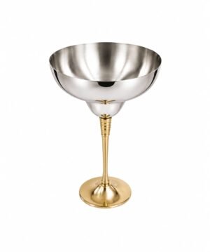 Stainless Steel + Brass Wine Glass