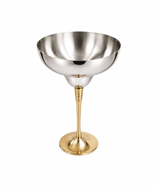 Stainless Steel + Brass Wine Glass