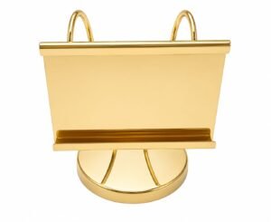 Stainless Steel Menu Card Holder Finish  Gold
