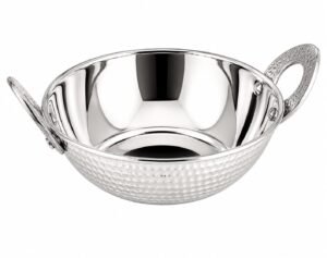 Stainless Steel Kadahi Finish S.S. 1No