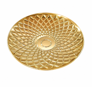Stainless Steel Platter Finish Gold 11inch