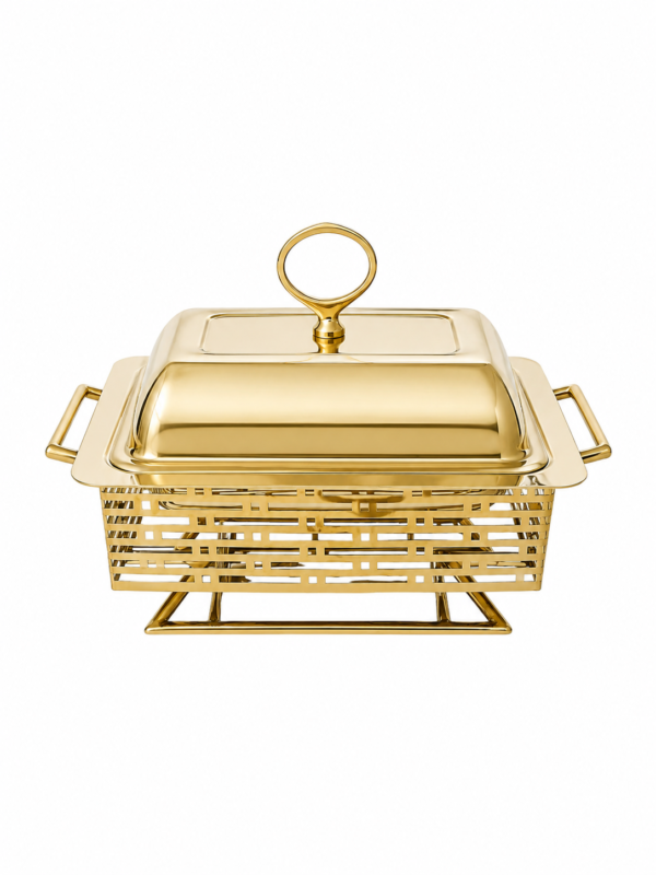 Stainless Steel Tar Stand Chafing Dish Finish Gold