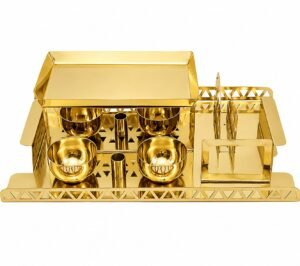 Stainless Steel Snack Warmer Finish Gold