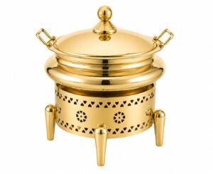 Stainless Steel Donga Set Chafing Dish Finish Gold