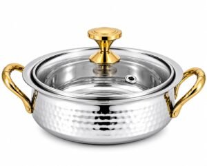 Stainless Steel Handi With Lid Size 2no