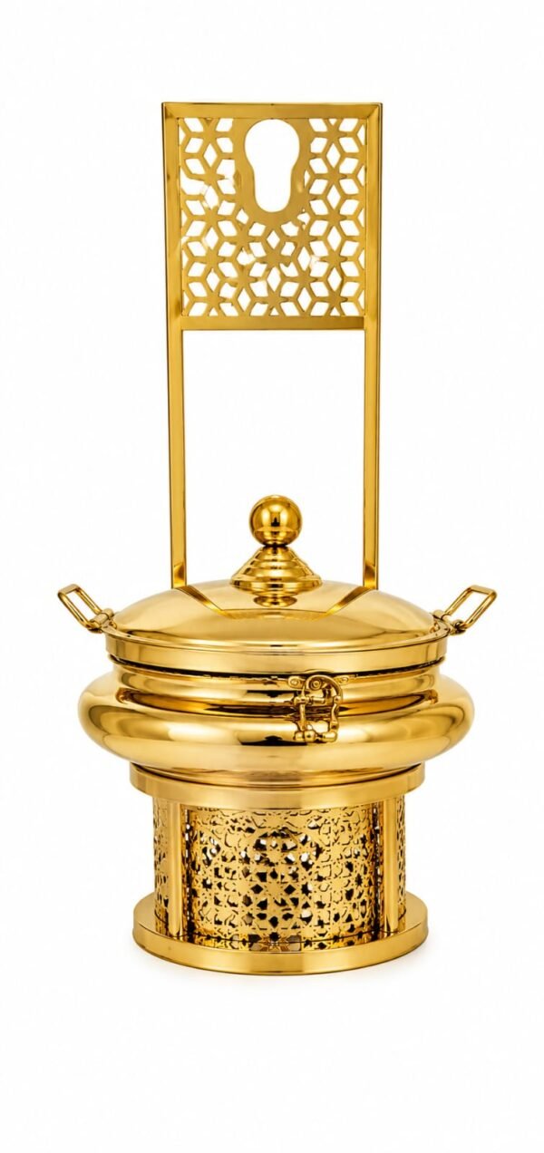 Stainless Steel Chitai Stand  Chafing Dish Finish Gold