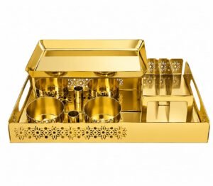 Stainless Steel Snack Warmer Finish Gold