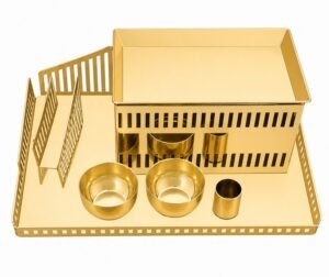 Stainless Steel Snack Warmer Finish Gold