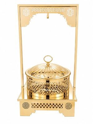 Stainless Steel Round GST Chafing Dish Finish Gold